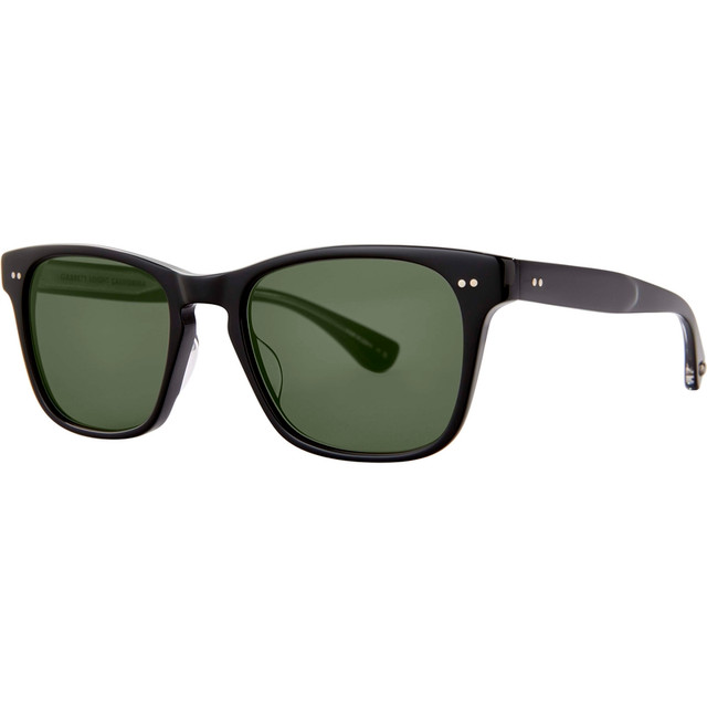 Garrett Leight Torrey - Black/Green G15 Lenses